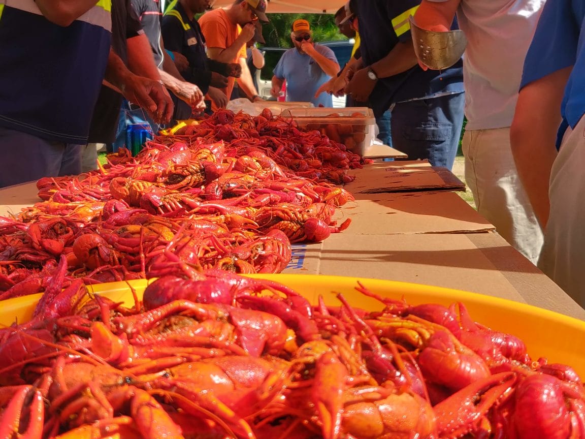 Taking Care of your employees crawfish boil